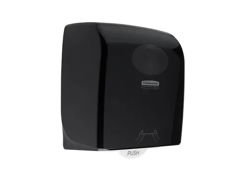 Handdoekroldispenser Aquarius zwart 7376
