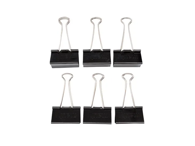 Papierklem MAUL 215 foldback 51mm capaciteit 25mm zwart