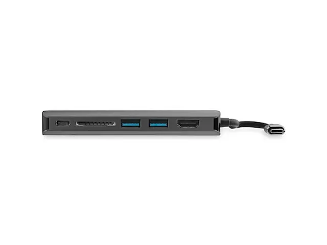 USB-C 6-in-1 Multiport Adapter 4K HDMI 3x USB SD GbE 60W PD