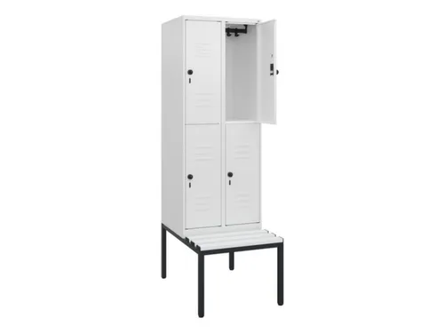 Dubbeldekse dekenkist,HxBxD 1950x600x815mm,2x2vak.,vak B 300mm