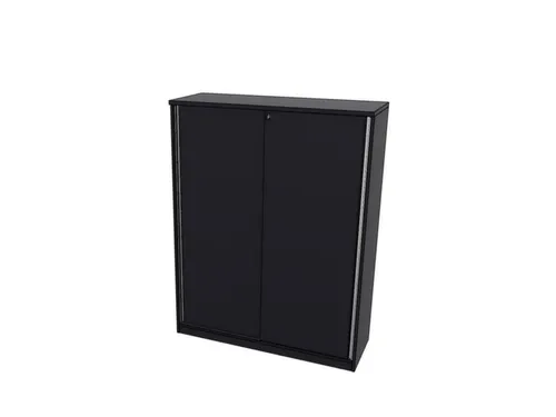 schuifdeurkast,HxBxD 1545x1200x445mm,CC-zwart