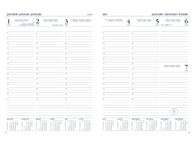 Agenda 2027 Ryam Executive Mundior 7d/2 zwart
