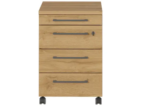 mobiel ladeblok,HxBxD 610x420x400mm,4lade(n),m. beugelgreep