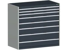 Ladekast 1200x1300x750mm 8laden 75kg Kleur RAL7016 Antraciet