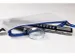 etui DIN PVC-vrij transparant blauw met ritssluiting