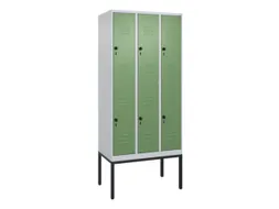 dubbeldekse locker,HxBxD 2120x900x500mm,3x2vak.,vak B 300mm