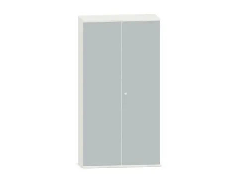 Kantoorkast 1920x1000x430mm Decor Romp Wit Decor Front Lichtgrijs