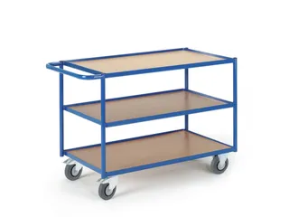 tafelwagen,draagverm. 250kg,3etage(s),laadvl. LxB 790x490mm,houtetage - 2
