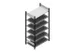 rayonnage pour classeurs,rayonnage départ,HxlxP 2000x1060x635mm