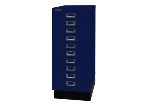 kantoor-ladekast HxBxD 670x279x380mm 10 laden romp oxfordblauw staal