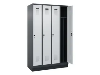 locker voor scheiding van kleding,HxBxD 1950x1200x500mm,4vak - 1
