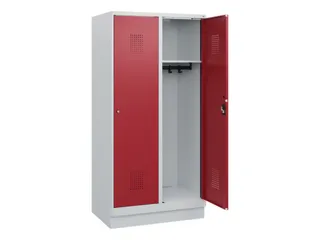 schoollocker,HxBxD 1630x800x500mm,2vak,vak B 400mm,cil.-slot,sokkel - 1