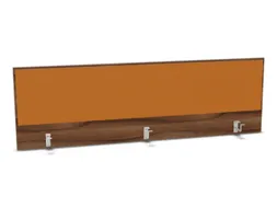 opzetpaneel bureau aanbouw achter NP-tiepolo nut BN3005-geel 1800mm