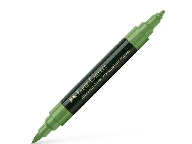 Aquarel marker Faber-Castell Albrecht Dürer 167 permanent olijfgroen