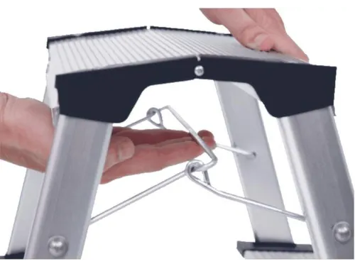 vouwtrapje,3treden,bordes H 600mm,HxBxD 600x440x640mm,aluminium