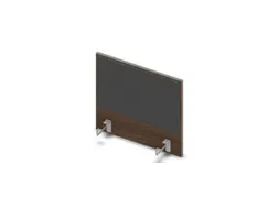 opzetpaneel v. bureau aanbouw zijkant 600mm Bruin Hickory antraciet