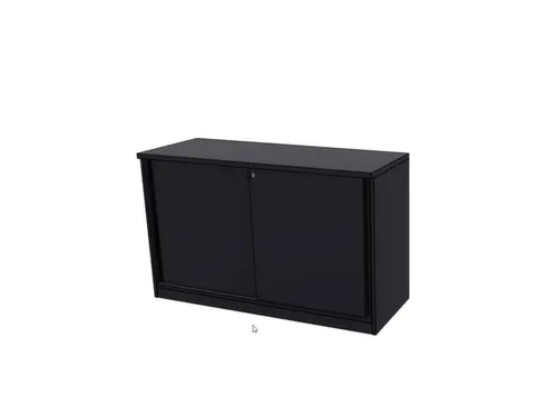 schuifdeurkast,HxBxD 720x1200x445mm,CC-zwart