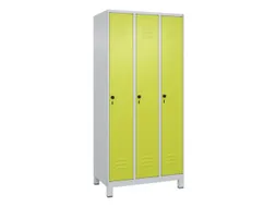 locker,HxBxD 1950x900x500mm,3vak,vak B 300mm,draaigrendel,voeten