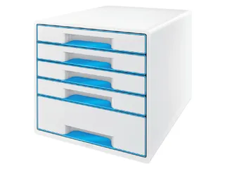 Ladenblok Leitz WOW Cube 5 laden wit/blauw - 1