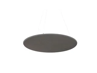 Akoestisch PET-vilt rond plafondpaneel Ø120cm Donkergrijs - 2