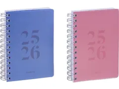 schoolagenda Wire-o assorti 2025-2026