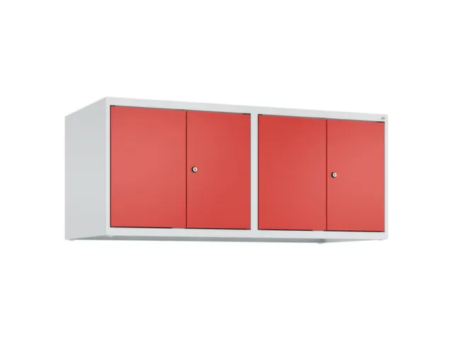 opzetkast,v. locker,4vak.,vak B 300mm,HxBxD 500x1200x500mm,vleugeldeur