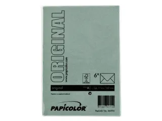 Envelop Papicolor C6 114x162mm dennengroen pak à 6 stuks - 3