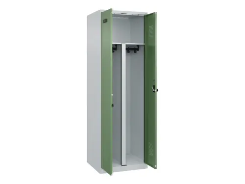 PBM-locker,HxBxD 1850x600x500mm,2vak,vak B 300mm,draaigrendel