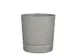 Plantenpot Mica Coco met schotel rond grijs 23.5 x 22.5 cm