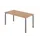 bureau,HxBxD 680-820x1600x800mm,blad notenboom,4voeten grafiet