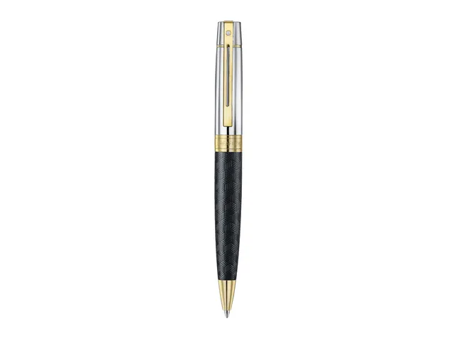 Balpen Sheaffer 300 E9347 Engraved matt black shiny chrome cap