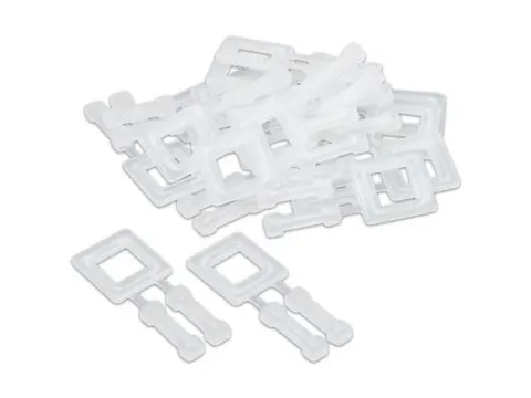 Gespen Kunststof 16mm Wit 1000 Stuks