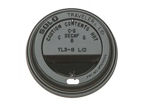 Bekerdeksel IEZZY Ø80mm zwart 100 stuks