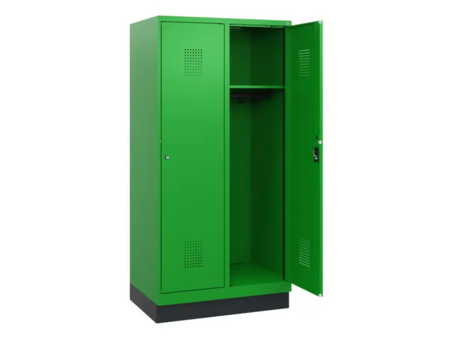 schoollocker,HxBxD 1630x800x500mm,2vak,vak B 400mm,cil.-slot,sokkel