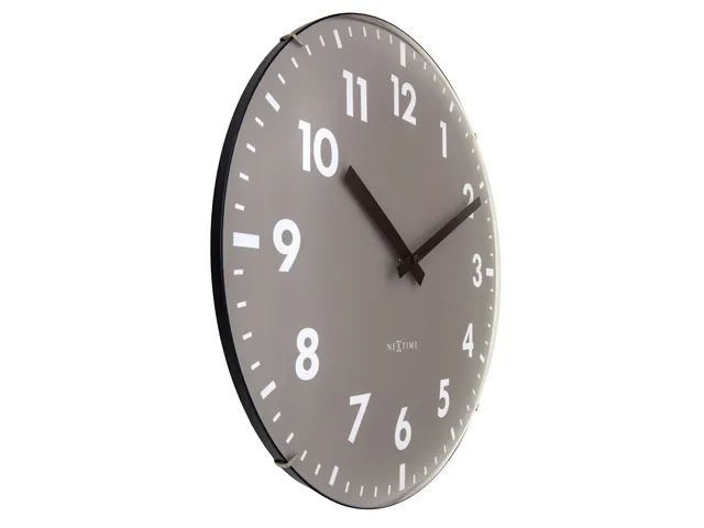 Wandklok NeXtime Duomo 35cm kaki