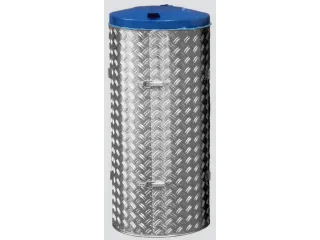 Afvalverzamelaar 120 Liter Rvs/Aluminium Deksel Ral5010 - 1