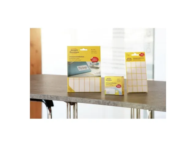 Etiket Avery Zweckform 3080 76x19mm wit 36 stuks