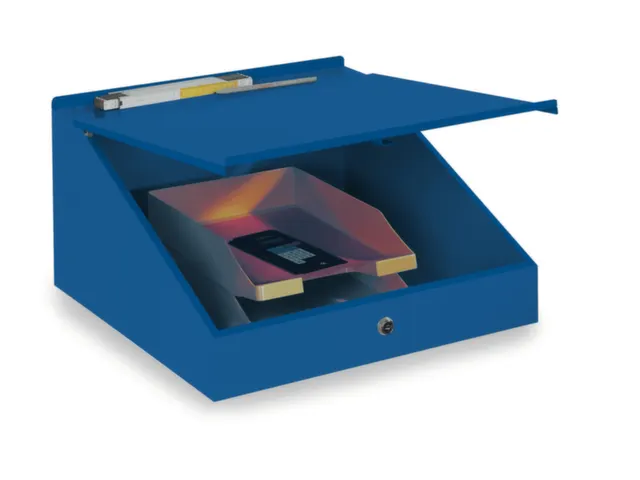 Wandlessenaar Hxbxd 250x495x495mm Cilinderslot Ral 5012