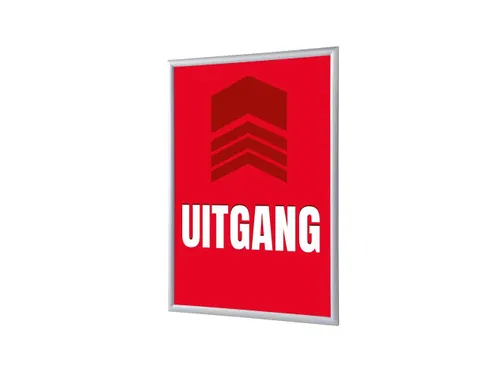 Kliklijst A1 complete set met print "UITGANG" Rood
