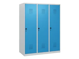 schoollocker,HxBxD 1530x1200x500mm,3vak,vak B 400mm,draaigrendel - 2