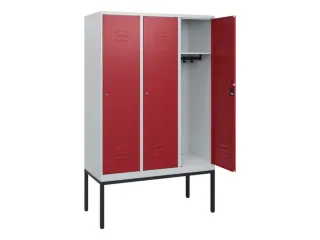 locker,HxBxD 1950x1200x500mm,3vak,vak B 400mm,cil.-slot,voetonderstel - 2