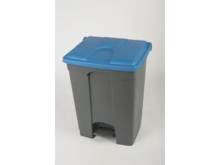 pedaalemmer,1x70l,HxBxD 673x495x412mm,romp PP grijs,deksel PP blauw - 1