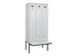 locker met bank,voor scheiding van kleding,HxBxD 2120x900x815mm,3vak