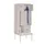Z-garderobekast,HxBxD 2100x800x800mm,vak B 400mm,RAL7035,front RAL7035