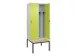 locker voor scheiding van kleding,HxBxD 2120x800x815mm,2vak