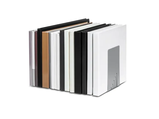 Boekensteunen Metaal 14x12x14cm Wit 2 Stuks