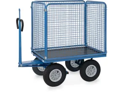 Handtrekwagen Trekoog 6444lz 1000kg 1200x800mm Draadgaas Luchtbanden