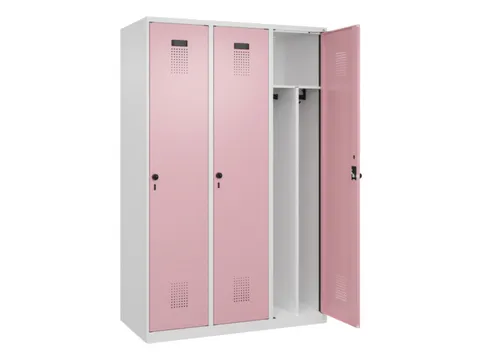 locker voor scheiding van kleding,HxBxD 1850x1200x500mm,3vak