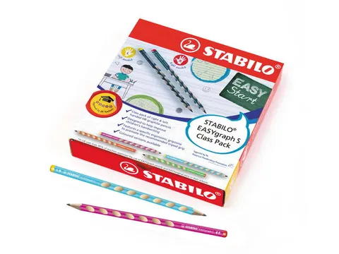 Potlood STABILO Easygraph grafiet 325 HB classpack 48 stuks