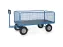 Handtrekwagens 6436l 1250kg 2000x1000mm Draadgaas Luchtbanden